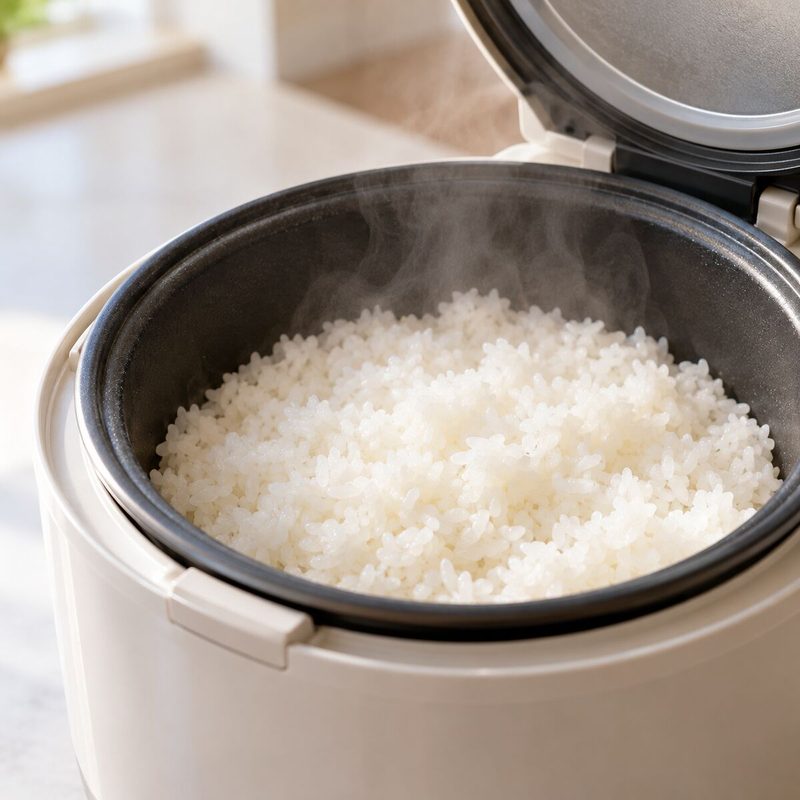 炊飯器で炊くお米